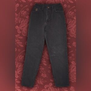 Vintage Black Wrangler Straight Leg Jeans Sz 12